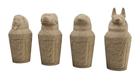3D Model: History - Canopic Jars (teacher made) - Twinkl