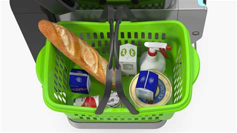 Toshiba Self Checkout System with Shopping Basket 3D model | 3D Molier ...