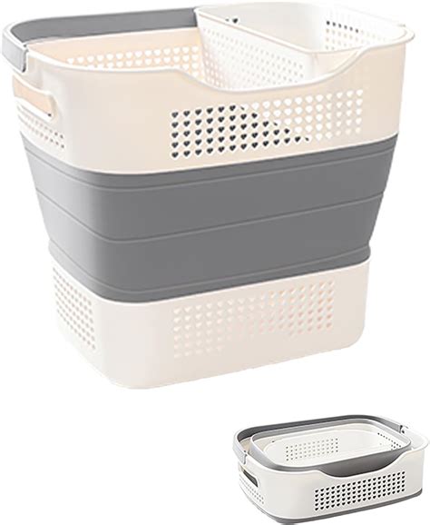 Amazon.com: Beinilai 43L Collapsible Laundry Basket, Foldable Laundry ...