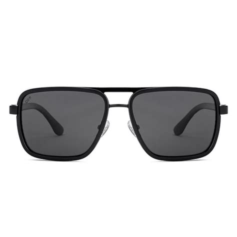 Buy Grey Black Full Rim Square Vincent Chase Polarized VC Sun Metal VC ...