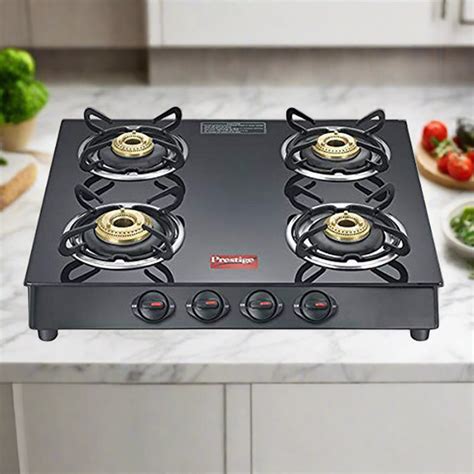Prestige Marvel SQ Plus GTM04 Toughened Glass Top 4 Burners Gas Stove ...