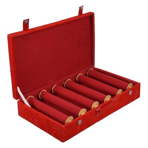 Kuber Industries Wooden Bangle Box For Woman|6 Rod Bangle Storage Box ...