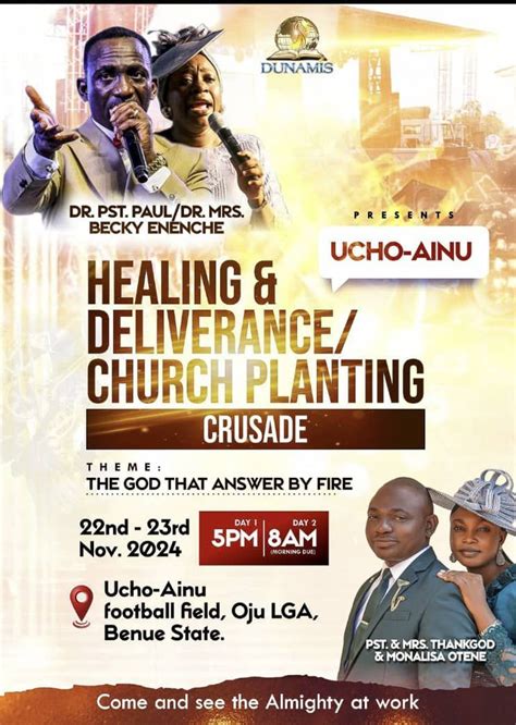 UCHO-AINU AINU HEALING & DELIVERANCE/CHURCH PLANTING CRUSADE, Onyike ...