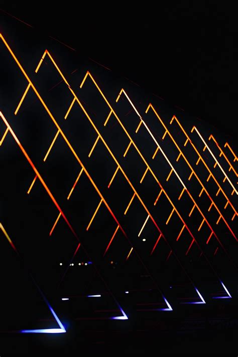 Download wallpaper 800x1200 triangles, lines, neon, dark iphone 4s/4 ...