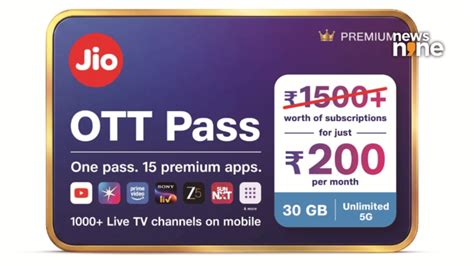 Jio OTT pass: New ₹200 plan packs 15 OTT apps and 1,000 live TV channels