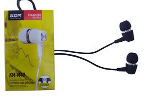 KDM M40 Stereo Wired Earphone with Magnetic Suction Wired Price in ...