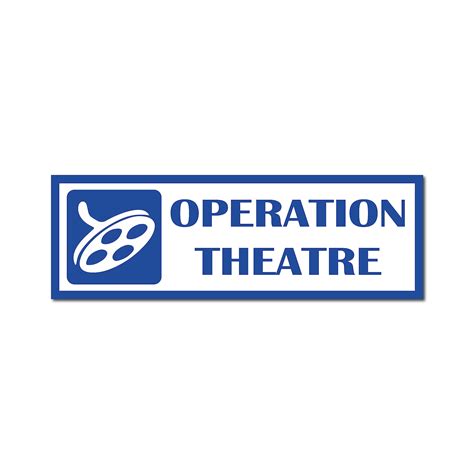 Buy SIGN EVER Operation Theatre Sign Board For Hospital Pharmacy ...