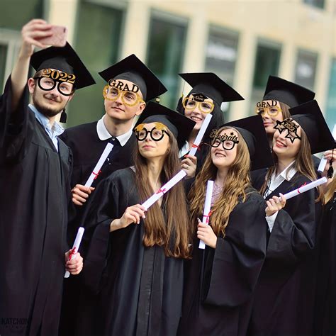 6pcs Graduation Students Glasses Graduation Party Decorations Photo ...