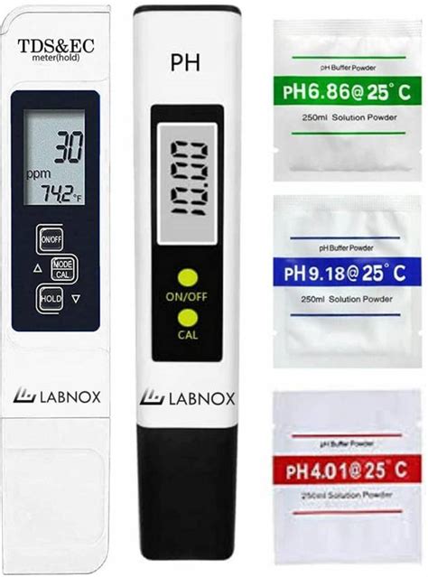 Labnox PH & TDS & EC Meter (2 in 1) Water testing Meter Combo ...