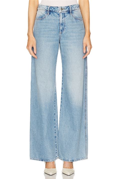SPRWMN Mid Rise Wide Leg Jeans in Paradis | REVOLVE