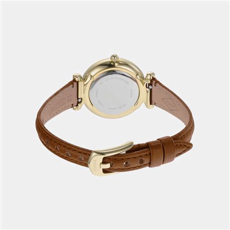 Fossil Carlie Women Silver Leather Watch ES5297 – Just In Time