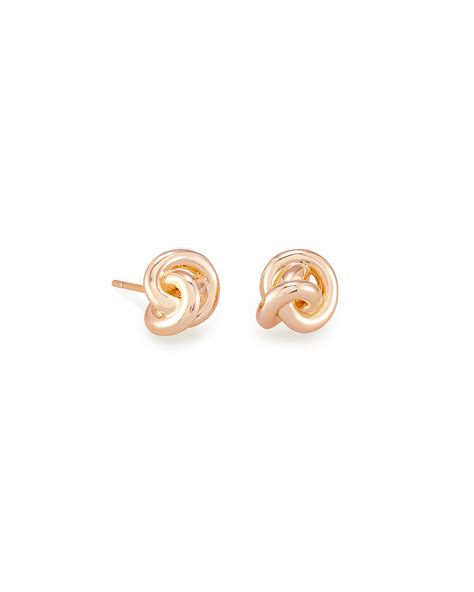 Presleigh Love Knot Stud Earrings in Rose Gold | Kendra Scott
