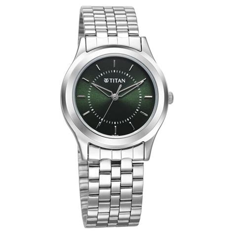 Buy Online Titan Karishma Zing Quartz Analog Green Dial Silver ...