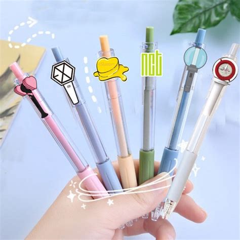 Buy Kpop BLACKPINK Stray Kids EXO NCT TWICE Lightstick Shaped Ballpoint ...