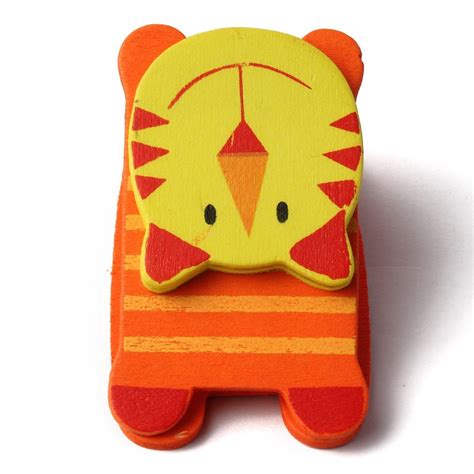 Buy My Party Suppliers Wooden Cartoon Animals Clips / Paper Clip ...