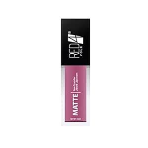 Buy RED4 Liquid Matte Lipstick Non Transfer Liquid Lip Ceam Long ...
