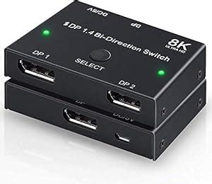 atdaraz Displayport Switch Bi-Directional DP 1.4 Switcher, 8K@30Hz 4K ...