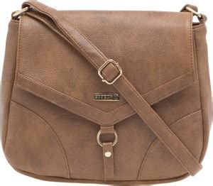 ESBEDA Beige Sling Bag Drymill Comfort Camel - Price in India ...