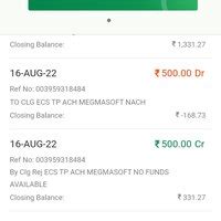 Megma Soft Banking Services — Stop ECS payment