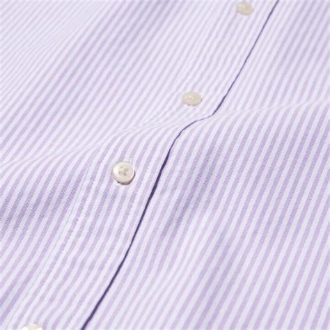 Uniqlo Slim Fit Striped Oxford Shirt Discount Sale - Uniqlo Men Shirts Gray