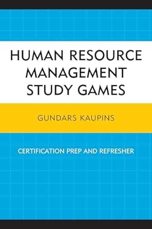 Buy Human Resource Management Study Games: Certification Prep and ...