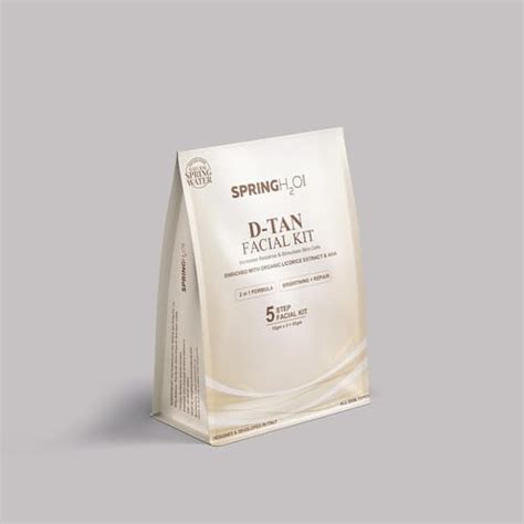 SPRING H2O D-Tan Facial Kit - 5 Step Formula, enriched with Organic ...