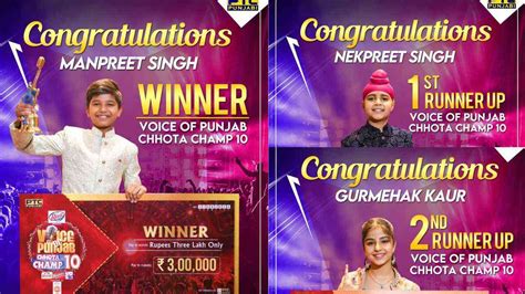 PTC Punjabi Voice Of Punjab: Manpreet Singh Triumphs as Winner of ...
