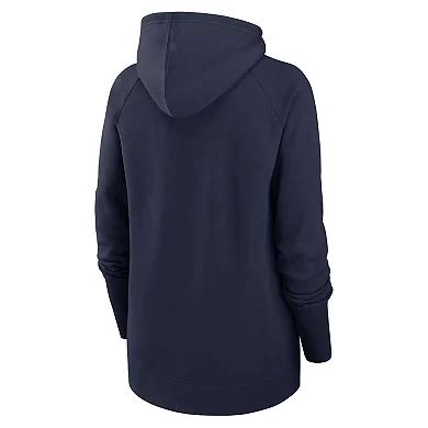 Women's Nike Navy Tennessee Titans Asymmetrical Raglan Full-Zip Hoodie