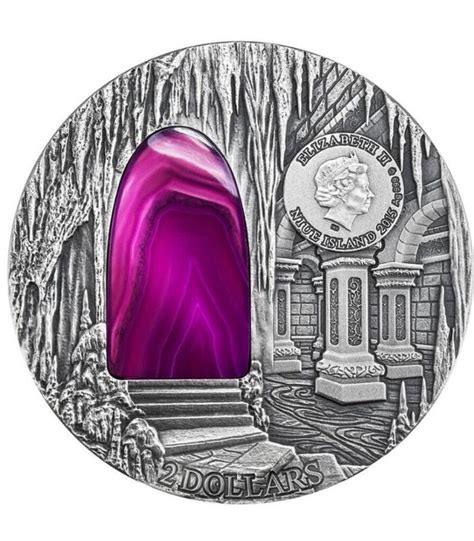 MYSTERIES OF HOGWARTS Crystal Art Castle 2 Oz Silver Coin 2$ Niue 2015 ...