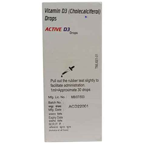 Buy Active D3 Oral Drop online | Uses, Side Effects, Price and ...