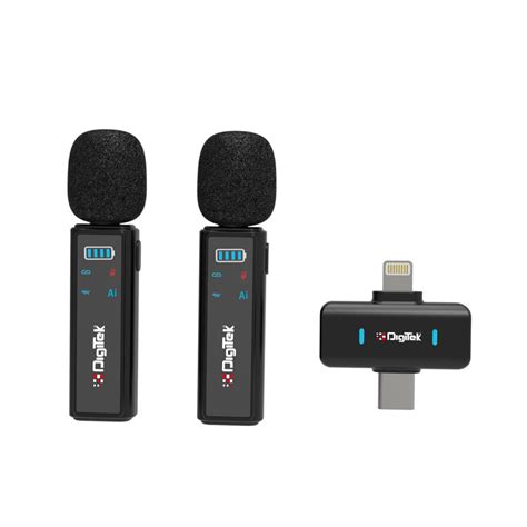 Digitek (DWM-021) Wireless Microphone for with AI Noise Cancellation ...