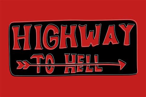 PosterGully - Highway To Hell Pop Color Wall Art Poster 12 x 18 Inch ...