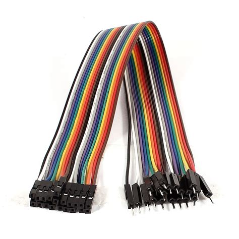 ELECTROPRIME1P-1P 20P Male Female Connect Test Jumper Cable Wire 30cm 2 ...