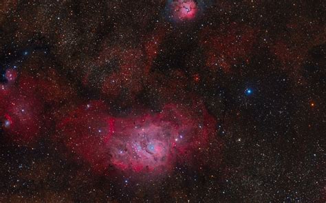 Download wallpaper 3840x2400 nebula lagoon, nebula, stars, space, dark ...