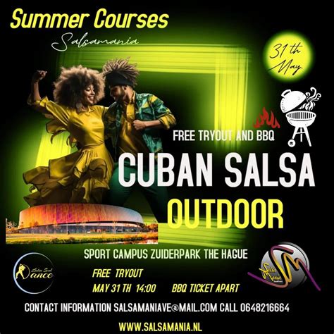 Free Cuban Salsa Tryout and BBQ (Oudoor Edicion), Sportcampus ...