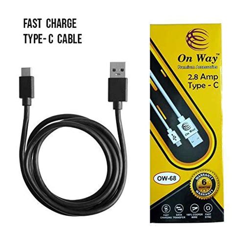 Regular USB Type-C Cable 2.8 Amp Fast Charging Cabel : Amazon.in ...