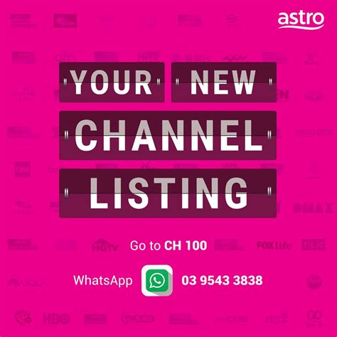 New Channel Numbers from Astro Starting 1st April 2020