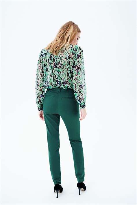 Adelmo pants emerald green woman