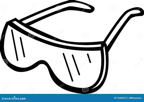 How To Draw Safety Glasses