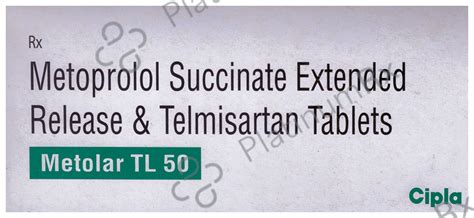 Metolar TL 50 50/40mg Tablet 10s | Uses, Price & Substitutes