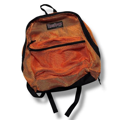TRANSPORT Mesh Backpack Orange | BOONIES MART