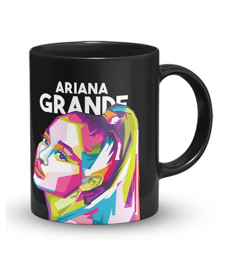Buy The Desi Monk Ariana Grande Printed Inside Black Mug with Print ...