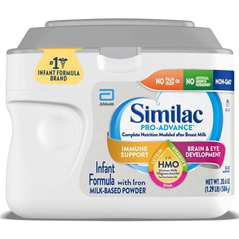 Similac Pro-Advance Infant Formula with Iron, 20.6 oz Tub – Walmart ...