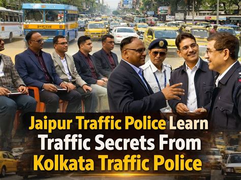 Jaipur Police Delegation Learns Kolkata Traffic Management Strategies
