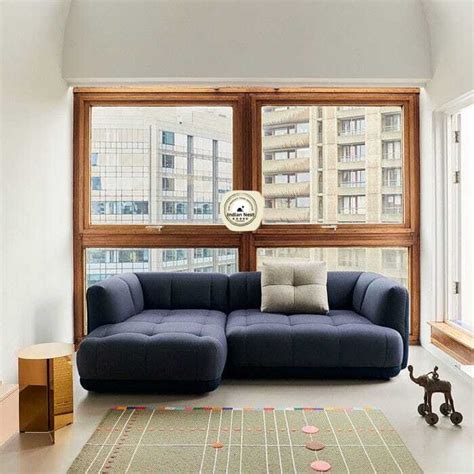 Canape Modern sofa with extra comfort in sued – Indian Nest