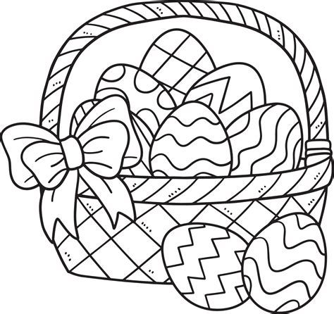 Easter Egg Basket Coloring Pages Coloring Pages