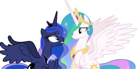 Luna and Celestia emotionally talking (Vector) by Chrzanek97 on ...