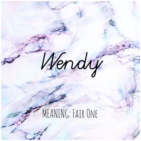WENDY #Names #Wendy #BabyNames | Names with meaning, Pretty names, Names