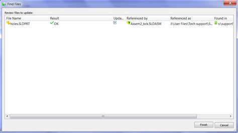 Update References SolidWorks 的图像结果