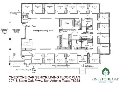 Floor Plan – OneStone Oak Senior Living